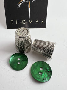 Emerald Green MOP Button