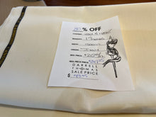 Load image into Gallery viewer, #1607 Cream 80% Wool &amp; 20% Mohair Pinstripe Remnant