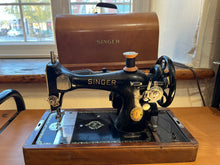 Load image into Gallery viewer, Vintage Singer Sewing machine and Wooden Case Serial #JC786351