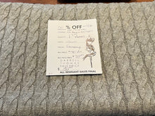 Load image into Gallery viewer, #1956 Green/Tan Nordic Faux Cable Knit 28% Polyester 50% Rayon 22% Nylon Remnant
