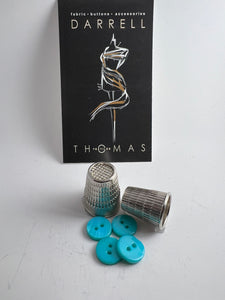 Turquoise Glossy MOP Button