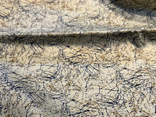 Load image into Gallery viewer, #1958 Abstract straw on Light Gold Italian 100% Cotton Shirting Remnant