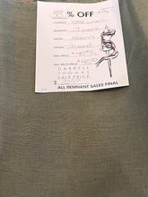 Load image into Gallery viewer, #1962 Khaki Green 100% Linen Remnant