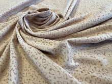 Load image into Gallery viewer, #1965 Tan Modern Leopard 95% Polyester 5% Spandex Knit Remnants. 75% off!!!  8X Available