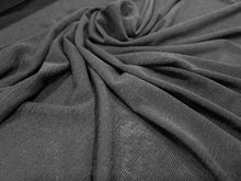 Load image into Gallery viewer, #1969 Black Textured Shear 95% Polyester 5% Spandex Knit Remnants. 75% off!!!  6X Available