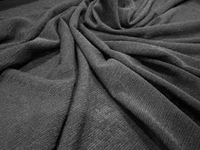 Load image into Gallery viewer, #1969 Black Textured Shear 95% Polyester 5% Spandex Knit Remnants. 75% off!!!  6X Available