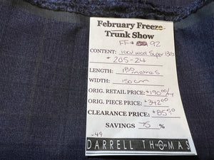 FF#92    100% Wool Remnant Super 130's 75% off!! 2x Available