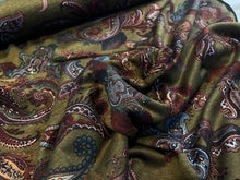 Load image into Gallery viewer, Modern Paisley Ponte Knit 45% Viscose 55%Polyester 1/4 Meter Price