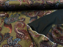 Load image into Gallery viewer, Modern Paisley Ponte Knit 45% Viscose 55%Polyester 1/4 Meter Price