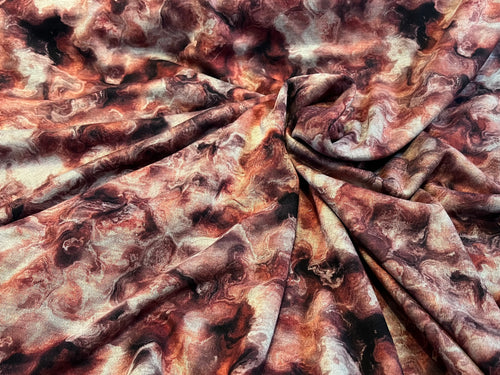 Summer Digital Ponte Knit 37% Viscose 63%Polyester 1/4 Meter Price