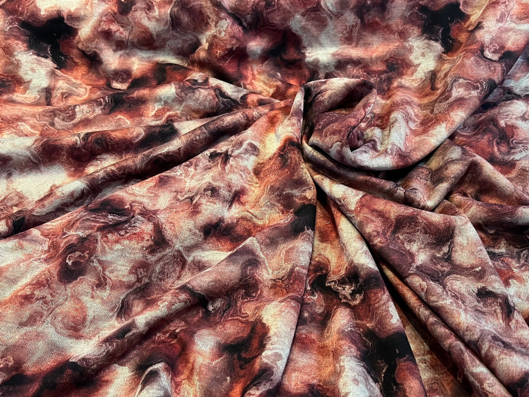 Summer Digital Ponte Knit 37% Viscose 63%Polyester 1/4 Meter Price