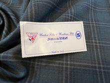 Load image into Gallery viewer, FF#96    Blue &amp; Tan Plaid 100% Wool Remnant Super 130&#39;s 75% off!!