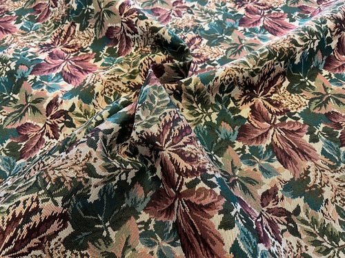 Flowers & Foliage Tapestry  100% Polyester Crypton   1/4 Metre Price