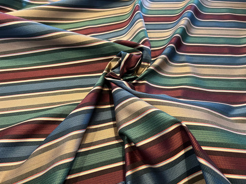 Bold Fall Stripe 100% Cotton     1/4 Metre Price