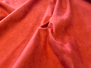 Coral Red UltraSuede 60% off   Price per 1/4 Metre