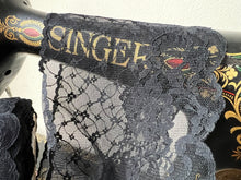 Load image into Gallery viewer, Black Scalloped Lingerie Lace  - Nylon &amp; Spandex.     1 Metre Price