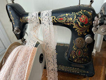 Load image into Gallery viewer, Ivory Scalloped Lingerie Lace  - Nylon &amp; Spandex.     1 Metre Price