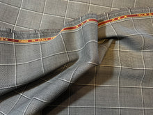 Load image into Gallery viewer, FF#122.  Grey Check 100% Wool Gabardine Remnant  Super 130&#39;s  75% off!! 3x Available