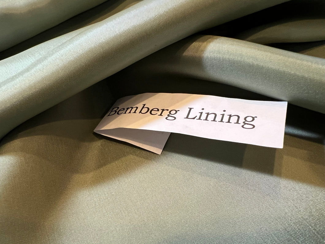 Sassy Sage Green Bemberg Lining.      1/4 Meter Price
