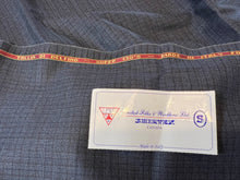 Load image into Gallery viewer, FF#159  Blue Check 100% Wool Remnant  Super 130&#39;s   85% off!!