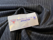 Load image into Gallery viewer, FF#161  Grey Pinstripe 100% Wool Flannel Remnant   75% off!!
