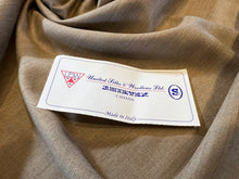 Load image into Gallery viewer, FF#167  Tan 100% Wool Gabardine Super 110&#39;s Remnant   75% off!!