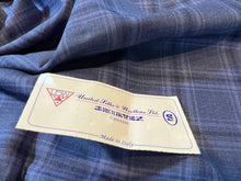 Load image into Gallery viewer, FF#175 Royal Blue Check 100% Wool Remnant Super 130&#39;s    75% off!!