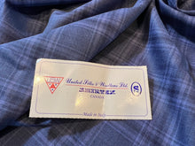 Load image into Gallery viewer, FF#175 Royal Blue Check 100% Wool Remnant Super 130&#39;s    75% off!!