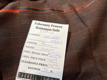 Load image into Gallery viewer, FF#178  Brown Plaid 100% Wool Remnant    75% off!!