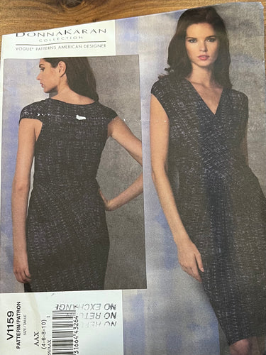 Vintage Donna Karan Vogue #1159  Size 4-6-8-10