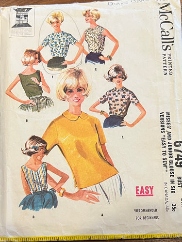 Vintage McCalls #6749 Size 11