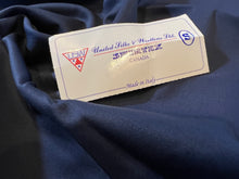 Load image into Gallery viewer, FF#188 Midnight Navy Stretch 100% Wool Gabardine Remnant    75% off!!