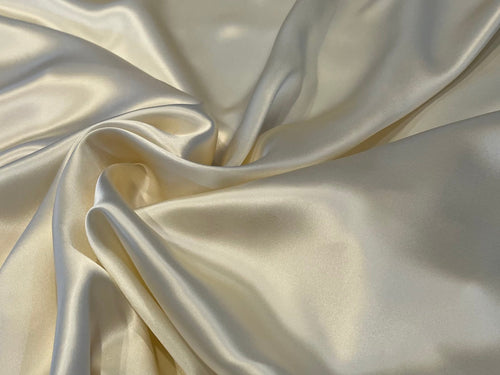 Ivory 100% Silk Charmeuse.      1/4 Meter Price