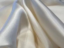 Load image into Gallery viewer, Ivory 100% Silk Charmeuse.      1/4 Meter Price