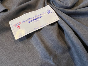 FF#190 Grey Flannel 100% Wool Gabardine Remnant Super 130's   75% off!!