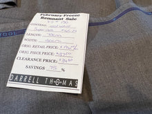 Load image into Gallery viewer, FF#190 Grey Flannel 100% Wool Gabardine Remnant Super 130&#39;s   75% off!!