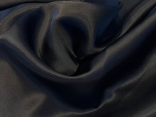 Load image into Gallery viewer, Ebony Black 100% Silk Charmeuse.      1/4 Meter Price