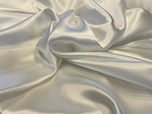 Load image into Gallery viewer, Optic White 100% Silk Charmeuse.      1/4 Meter Price