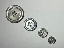 Load image into Gallery viewer, Grey  MOP 4 Hole Button