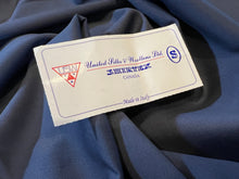 Load image into Gallery viewer, FF#200  Steel Blue Stretch 100% Wool Gabardine Remnant    75% off!!