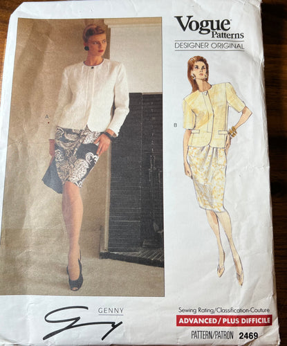 Vintage Vogue #2469 Size 12-14-16
