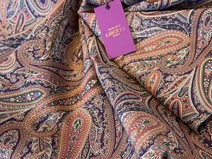 Liberty Paisley Park Mauve & Rose 100% Cotton Tana Lawn.  1/4 Metre Price