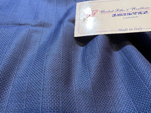 Load image into Gallery viewer, FF#216 Royal Blue Striped 100% Wool Gabardine Super 130&#39;s  Remnant   75% off!!