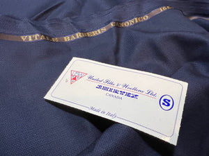 FF#222   Navy Blue 100% Wool Gabardine Remnant   Super 150's 75% off!!