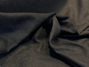 10 oz. Black 100% Cotton Denim.     1/4 Metre Price