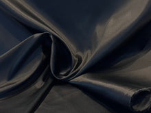 Load image into Gallery viewer, Black 97% Silk 3% Elastane Double Faced Peau de Soie.   1/4 Metre Price