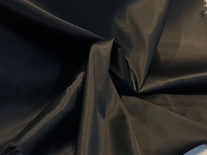 Black 97% Silk 3% Elastane Double Faced Peau de Soie.   1/4 Metre Price