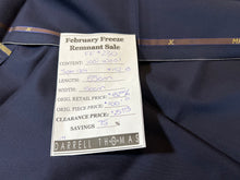 Load image into Gallery viewer, FF#230  Navy 100% Wool Gabardine Remnant   75% off!!