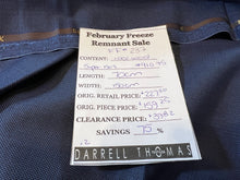 Load image into Gallery viewer, FF#237  Army Blue 100% Wool Gabardine Remnant  Super 150&#39;s   75% off!!
