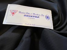 Load image into Gallery viewer, FF#238  Black  100% Wool Gabardine Remnant  Super 150&#39;s   75% off!!